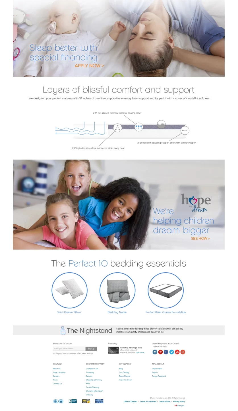 Perfect 10 Mattress website 2 of 2